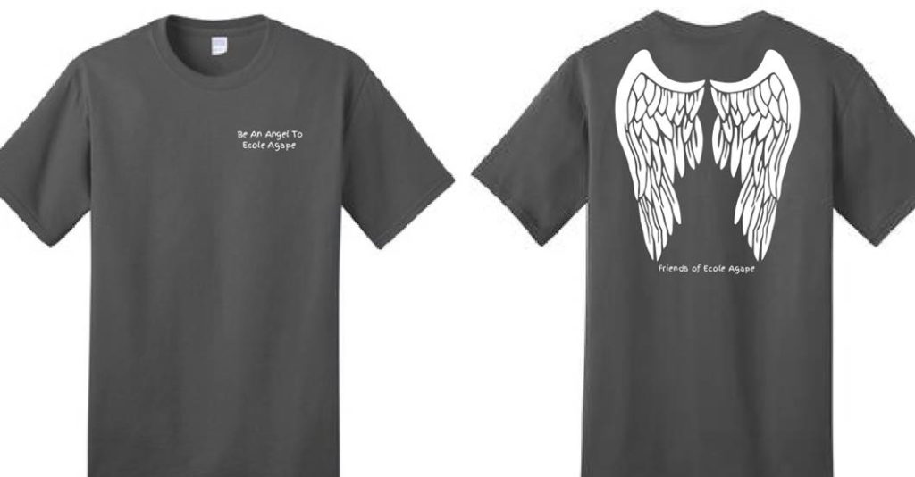 angel wings on shirt