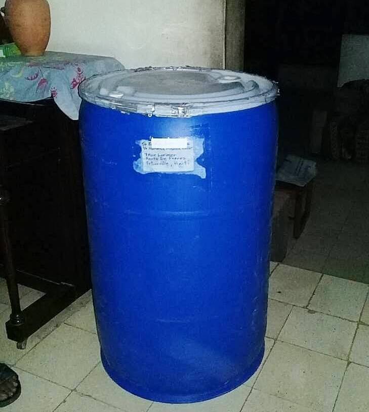 Barrel of Supplies Arrives