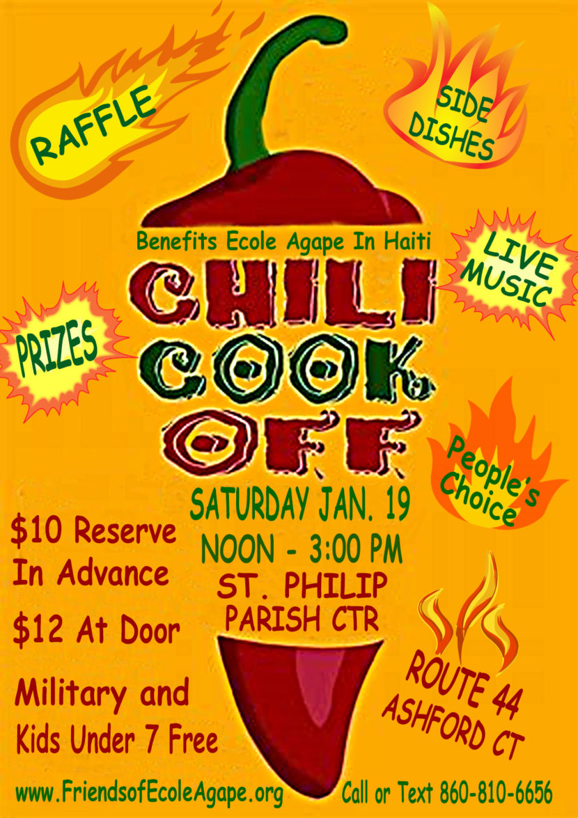 Calling All Chili Lovers Friends Of Ecole Agape